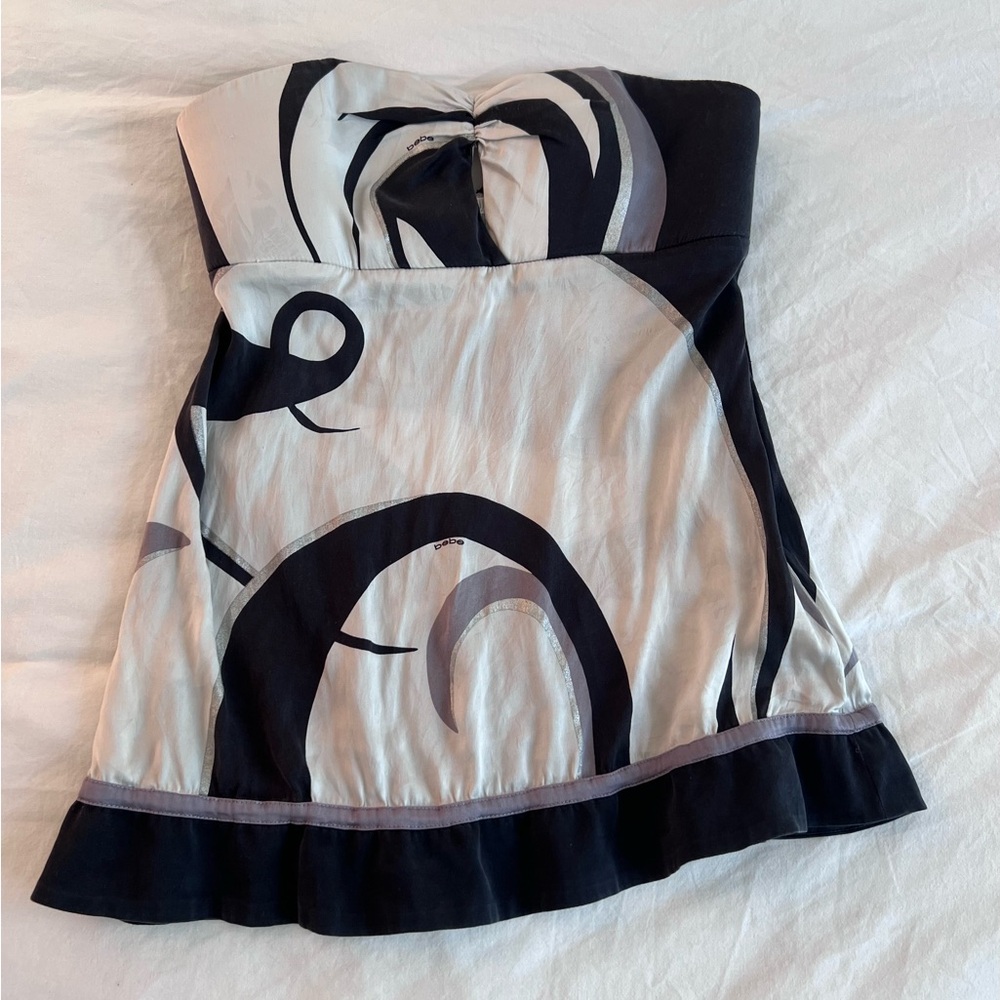 Vintage Bebe strapless blouse
